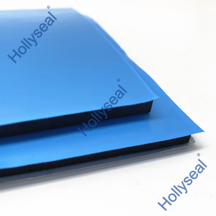 Hollyseal?藍(lán)膜半硬質(zhì)玻璃幕墻用PVC泡棉片材 厚度1mm~25mm，密度110kg/m3~500kg/ m3
