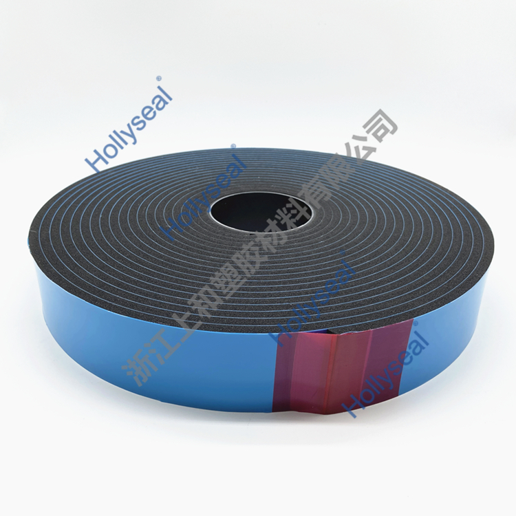 Hollyseal? 玻璃幕墻用隔熱隔音PVC泡棉膠帶 厚度1mm~25mm，密度110kg/m3~500kg/ m3