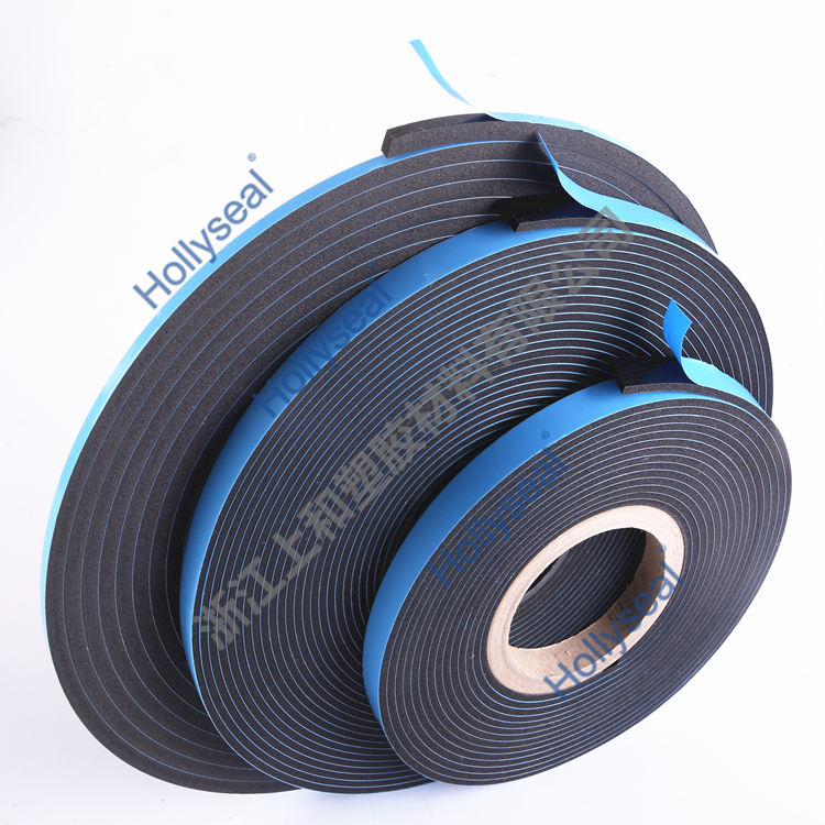 Hollyseal?中密度雙面微孔PVC泡棉膠帶 厚度1mm~25mm，密度110kg/m3~500kg/ m3