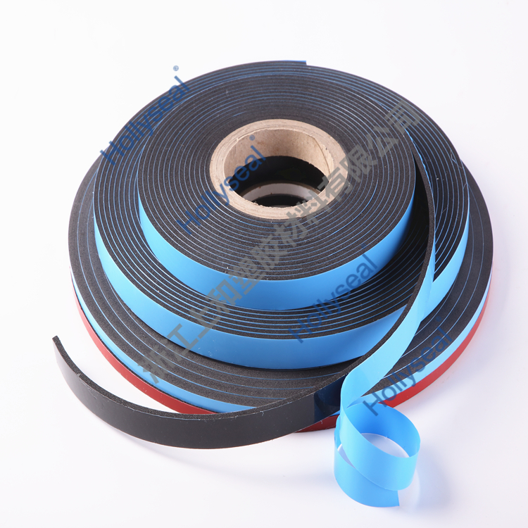Hollyseal?高密度雙面藍(lán)膜PVC泡棉膠帶 厚度1mm~25mm，密度110kg/m3~500kg/ m3